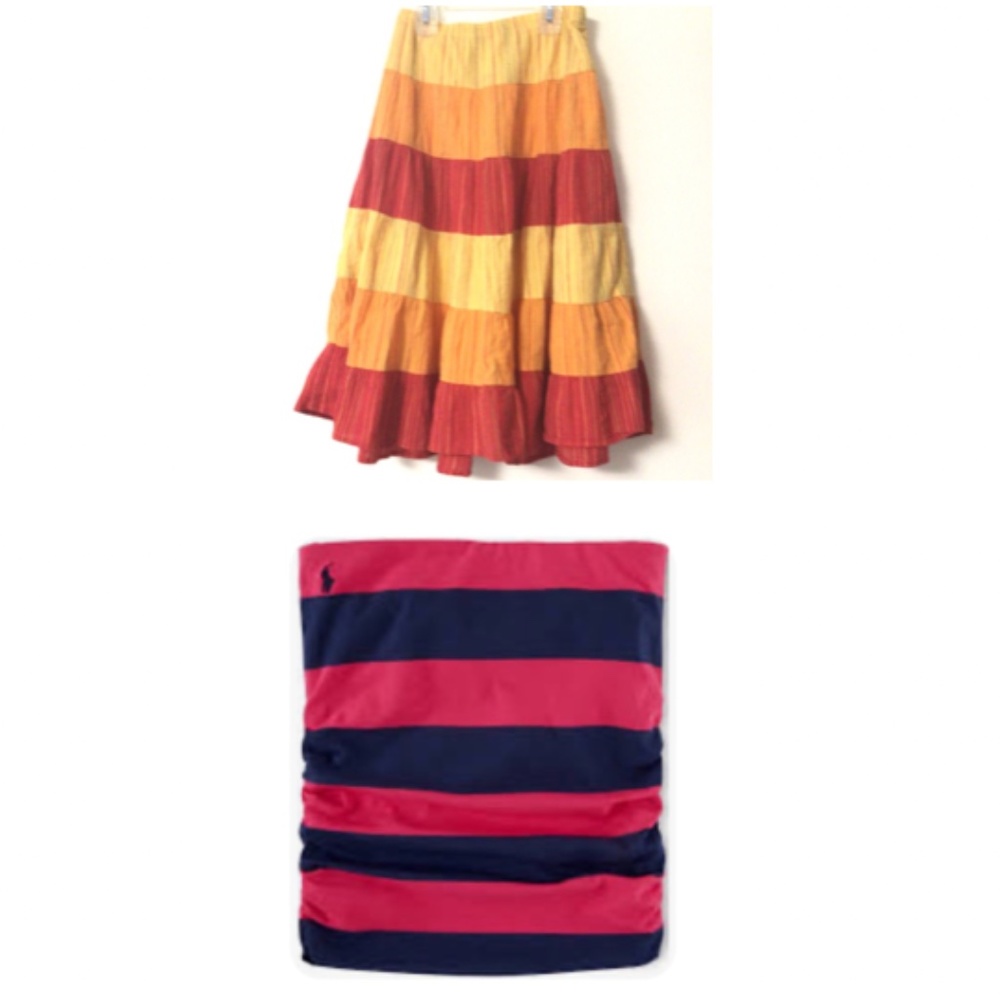 Ralph Lauren/Gymboree Striped Skirt Bundle for 7 years girl
